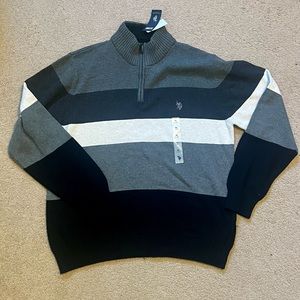 Men’s half zip pull over sweater by U.S. Polo Assn.